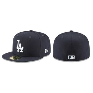 NEW ERA - MLB Baseball Hat - Los Angeles Dodgers 59FIFTY Fitted Cap - Navy
